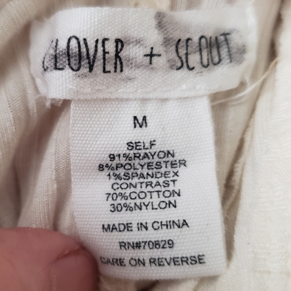 👚 Clover + Scout Lace Sleeveless Top Cream Ivory - Picture 5 of 6